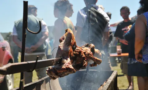 Asador en una fiesta