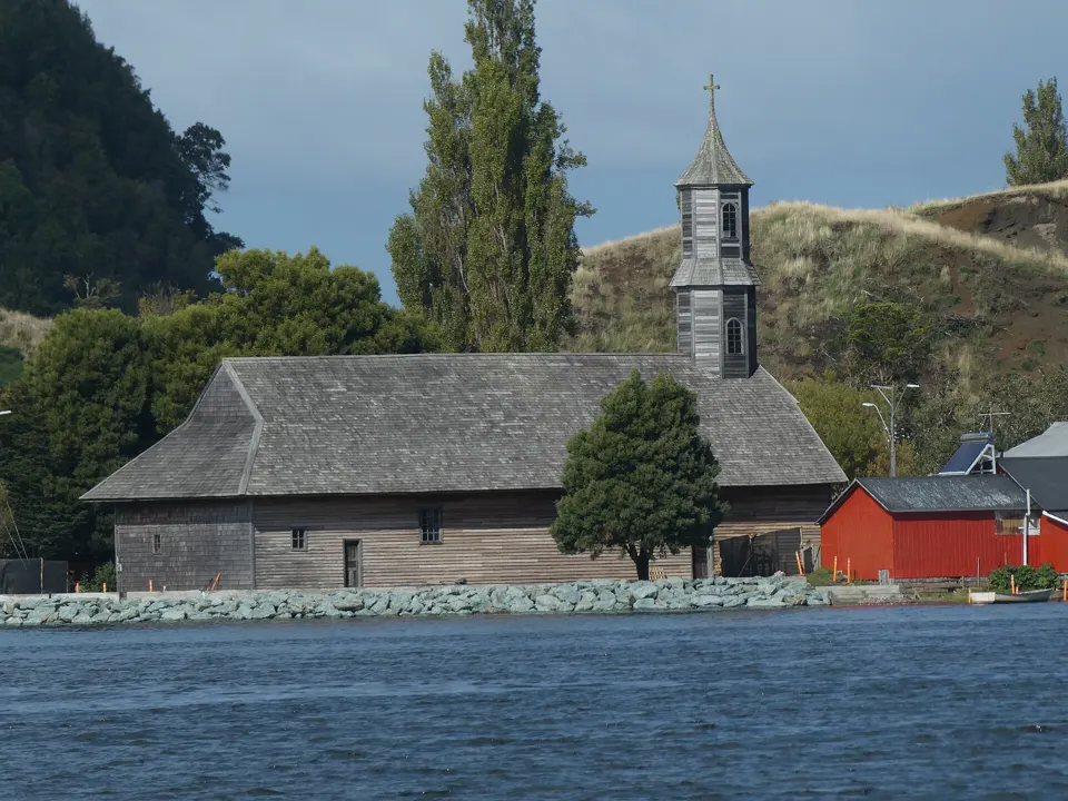 Iglesia de San Juan, Dalcahue, Isla Grande de Chiloé, Región de Los Lagos, Chile